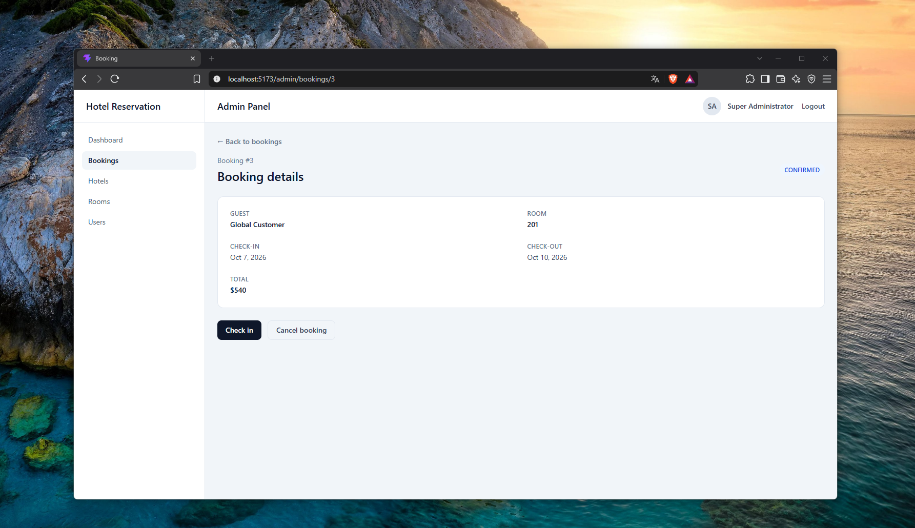 view-booking